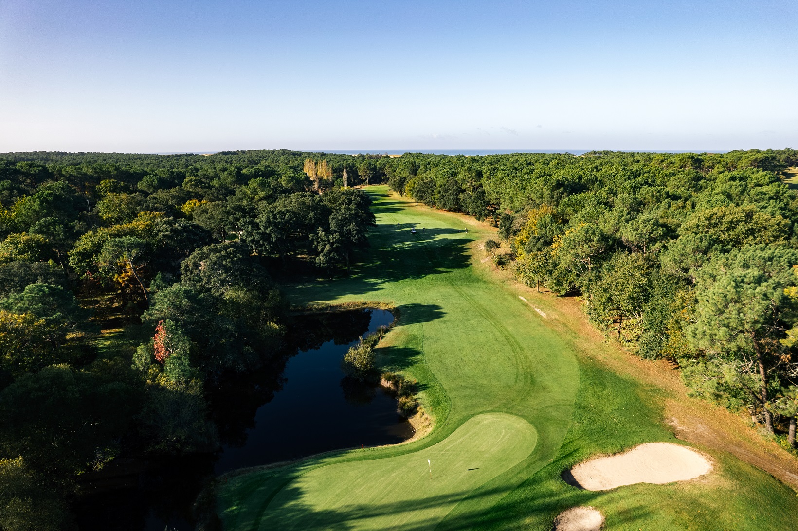 Golf course at Golf de Moliets in Aquitaine, France